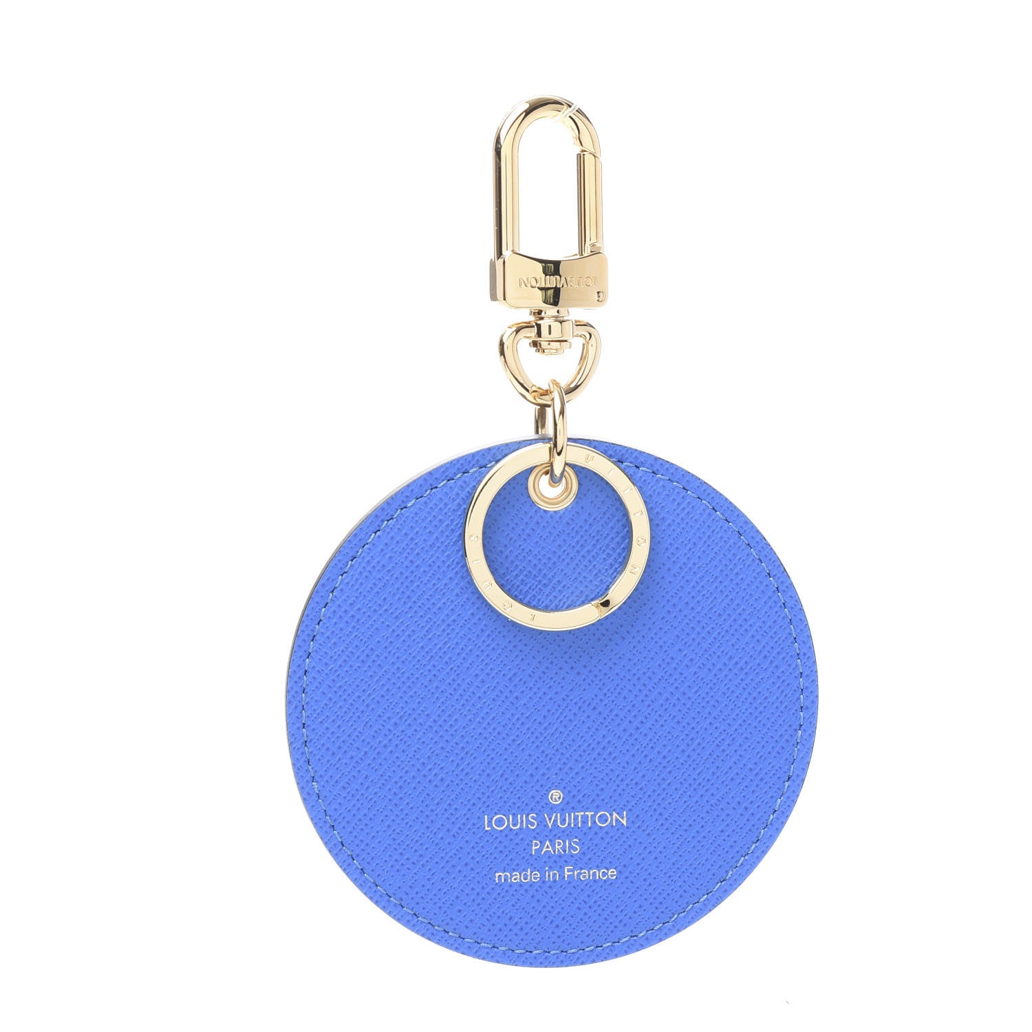Louis Vuitton Monogram 2019 Christmas Animation Venice Bag Charm Key Ring Blue 3 of 4