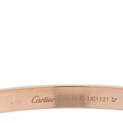 Cartier 18K Pink Gold LOVE Bracelet 16 3 of 6