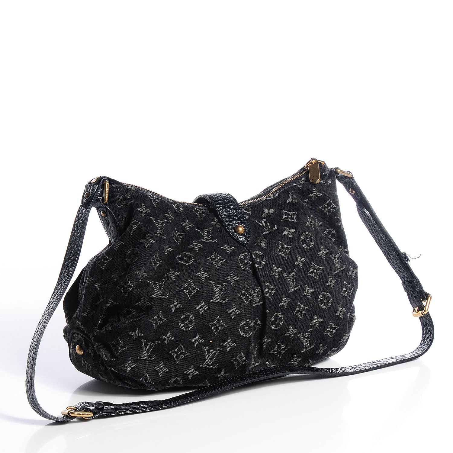 Louis Vuitton Monogram Slightly Denim Black 3 of 8