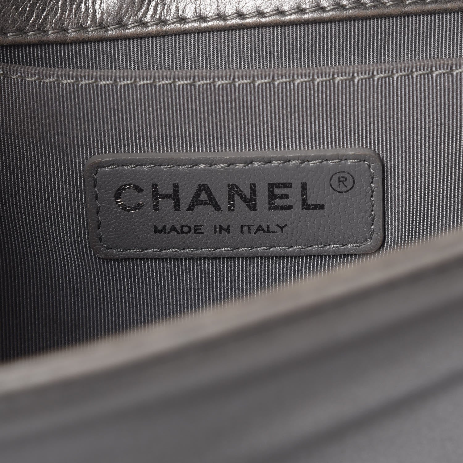 Chanel Metallic Calfskin Quilted Medium Boy Flap Silver 5 of 24