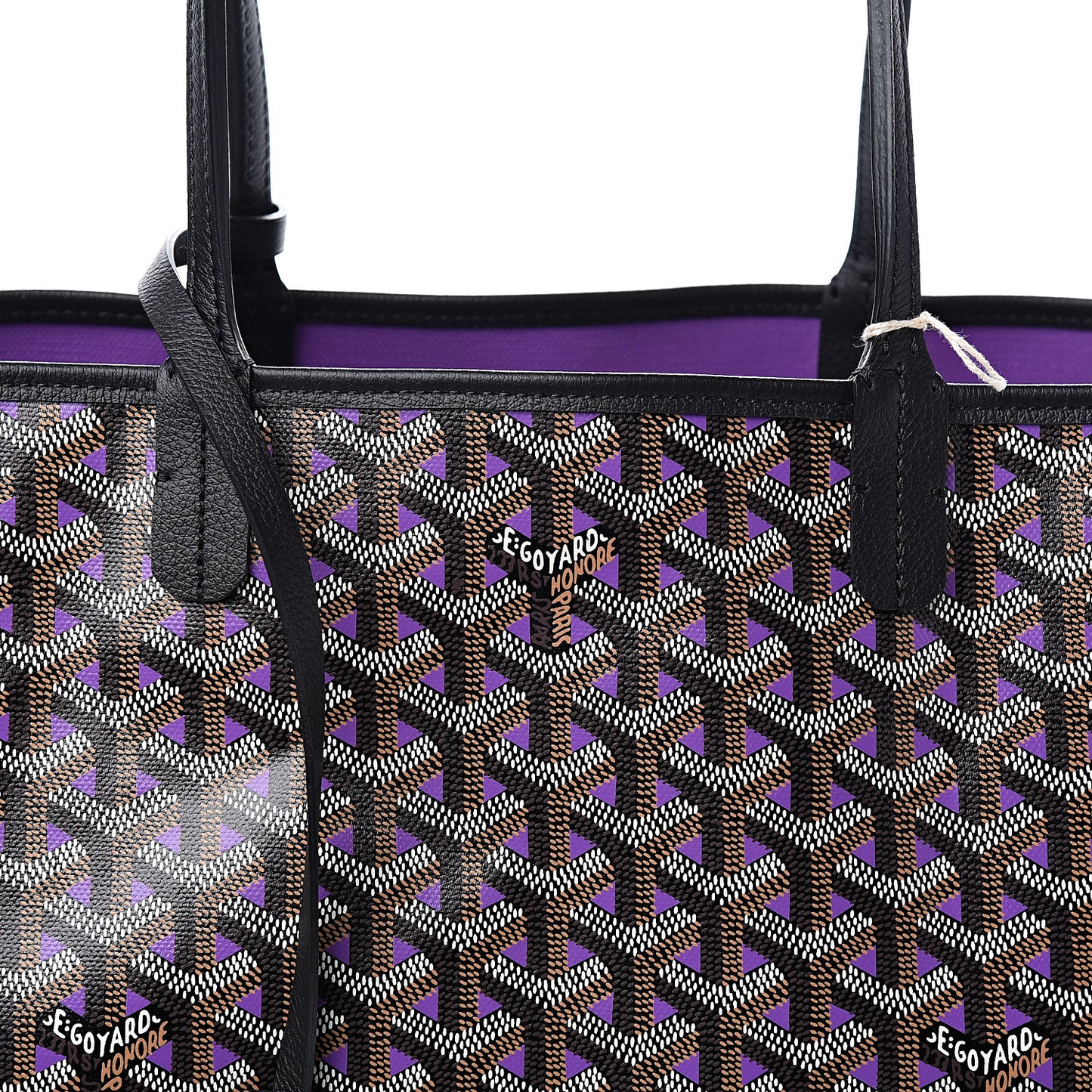 Goyardine Saint Louis Claire Voie PM Black Violet
