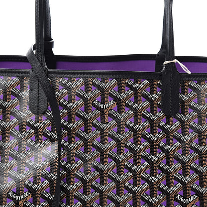 Goyard Goyardine Saint Louis Claire Voie PM Black Violet 10 of 10