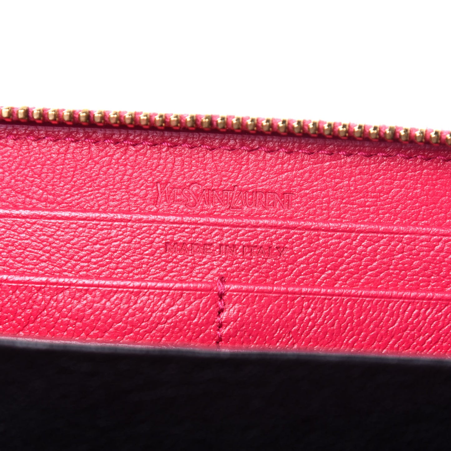 Chevre Belle De Jour Zip Around Wallet Fuchsia