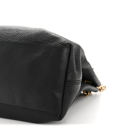 Gucci Pebbled Calfskin Medium Soho Chain Shoulder Bag Black 10 of 13