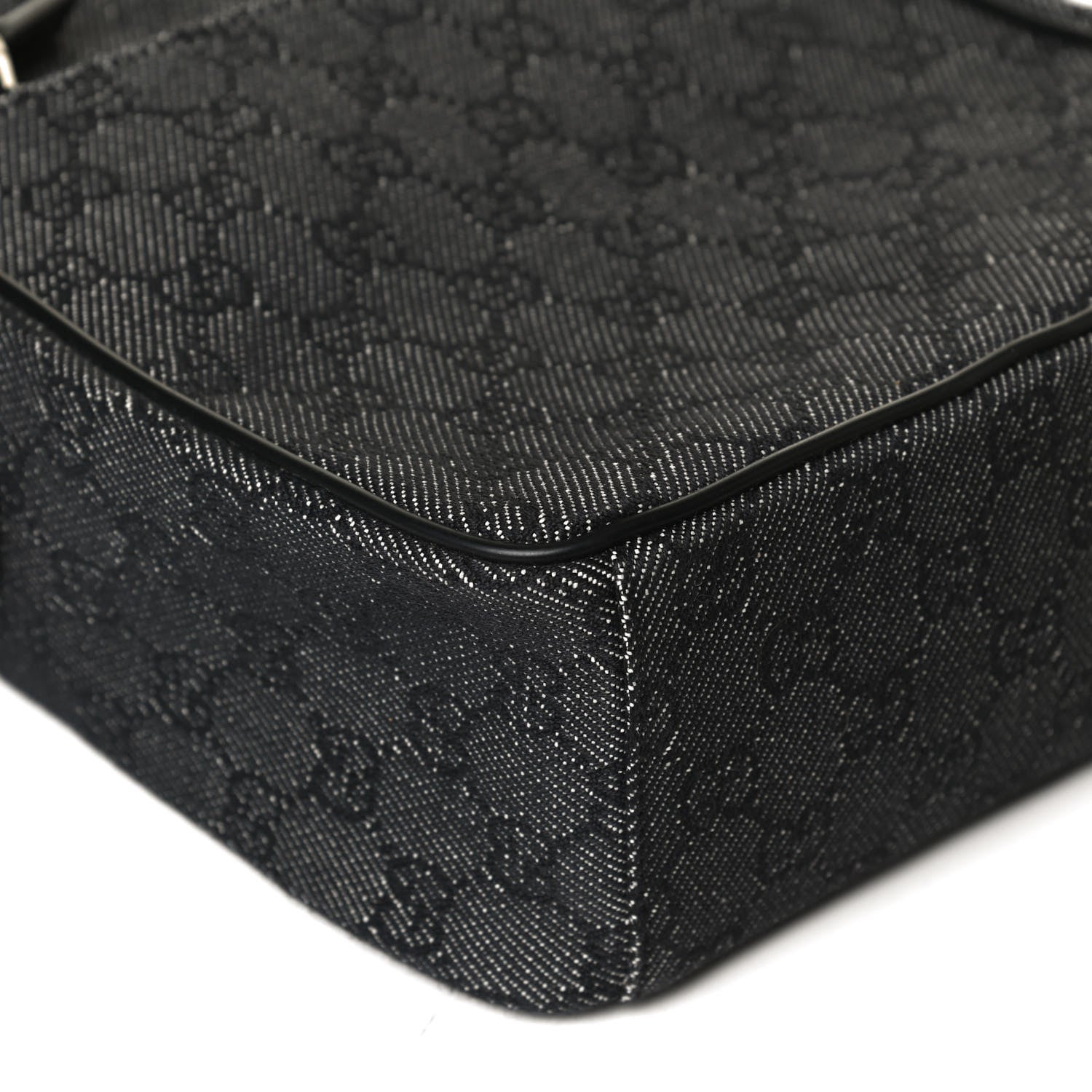 Gucci GG Monogram Flight Small Crossbody Bag Black 12 of 14