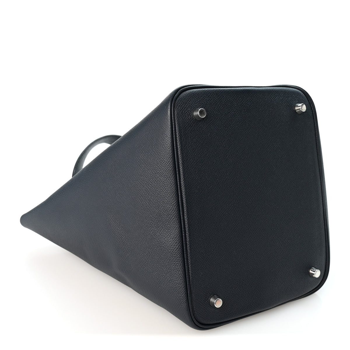 Epsom Tressage De Cuir Picotin Lock 22 MM Bleu Indigo Black Terre Battue