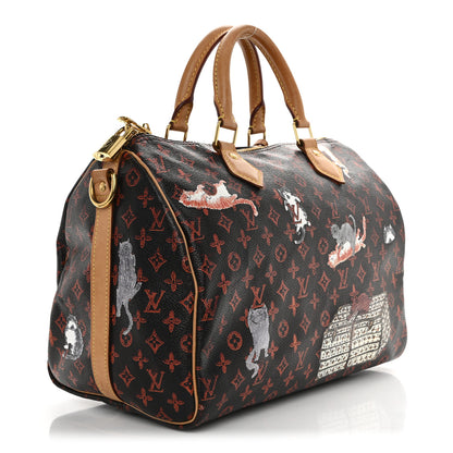 Louis Vuitton Catogram Speedy Bandouliere 30 Marron 3 of 15