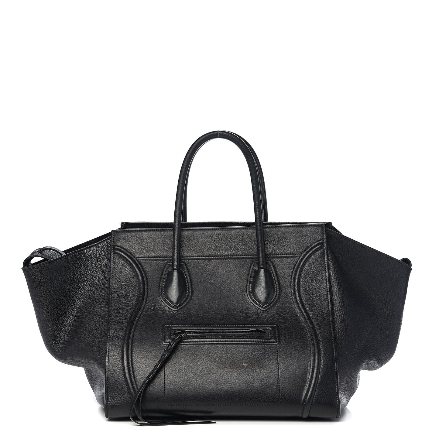 Supple Calfskin Medium Phantom Luggage Black