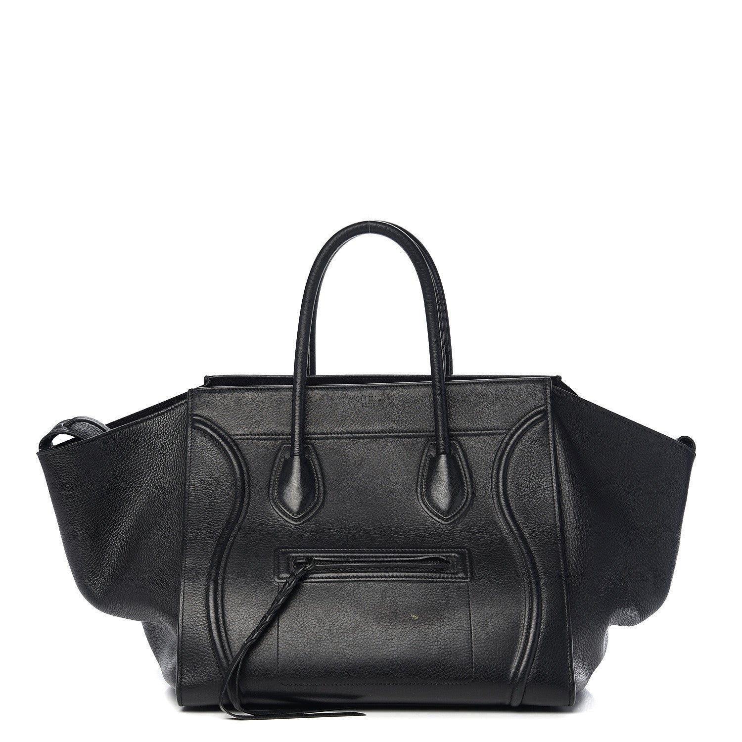 Celine Supple Calfskin Medium Phantom Luggage Black 1 of 11