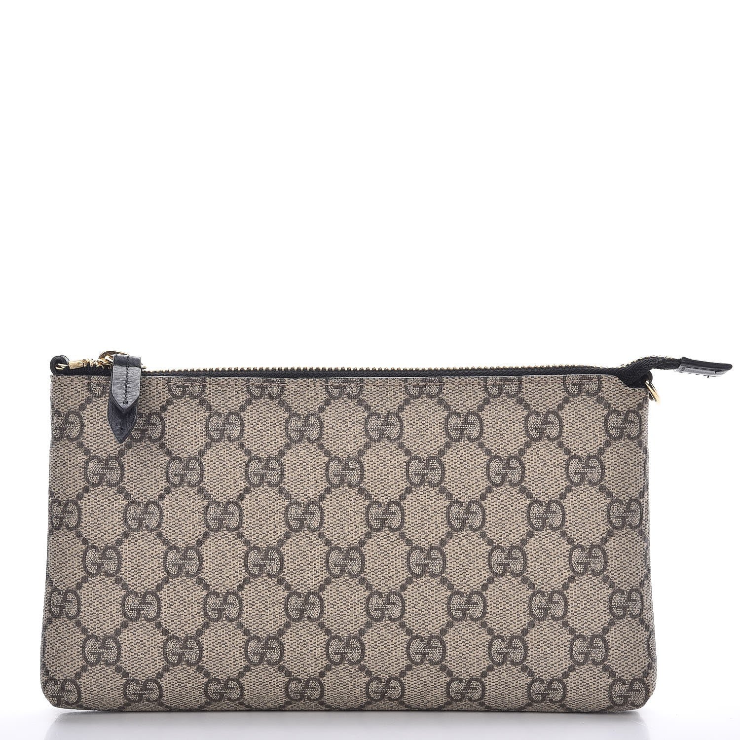 Gucci GG Supreme Monogram Wrist Wallet Black 1 of 8
