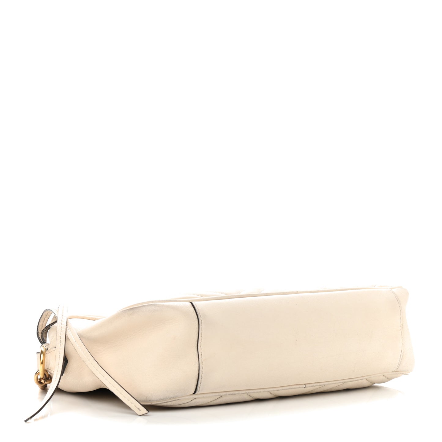 Calfskin Matelasse Medium GG Marmont Chain Shoulder Bag Mystic White