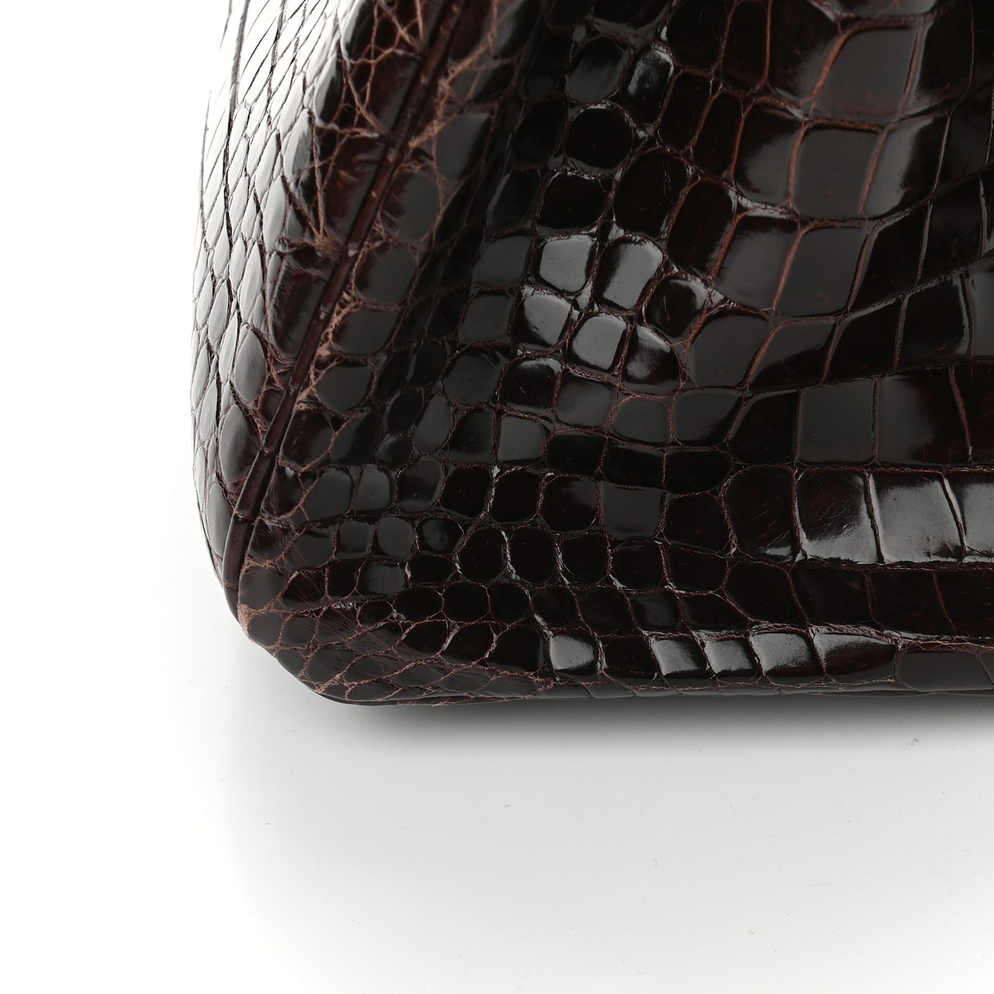 Shiny Porosus Crocodile Birkin 35 Cocoan