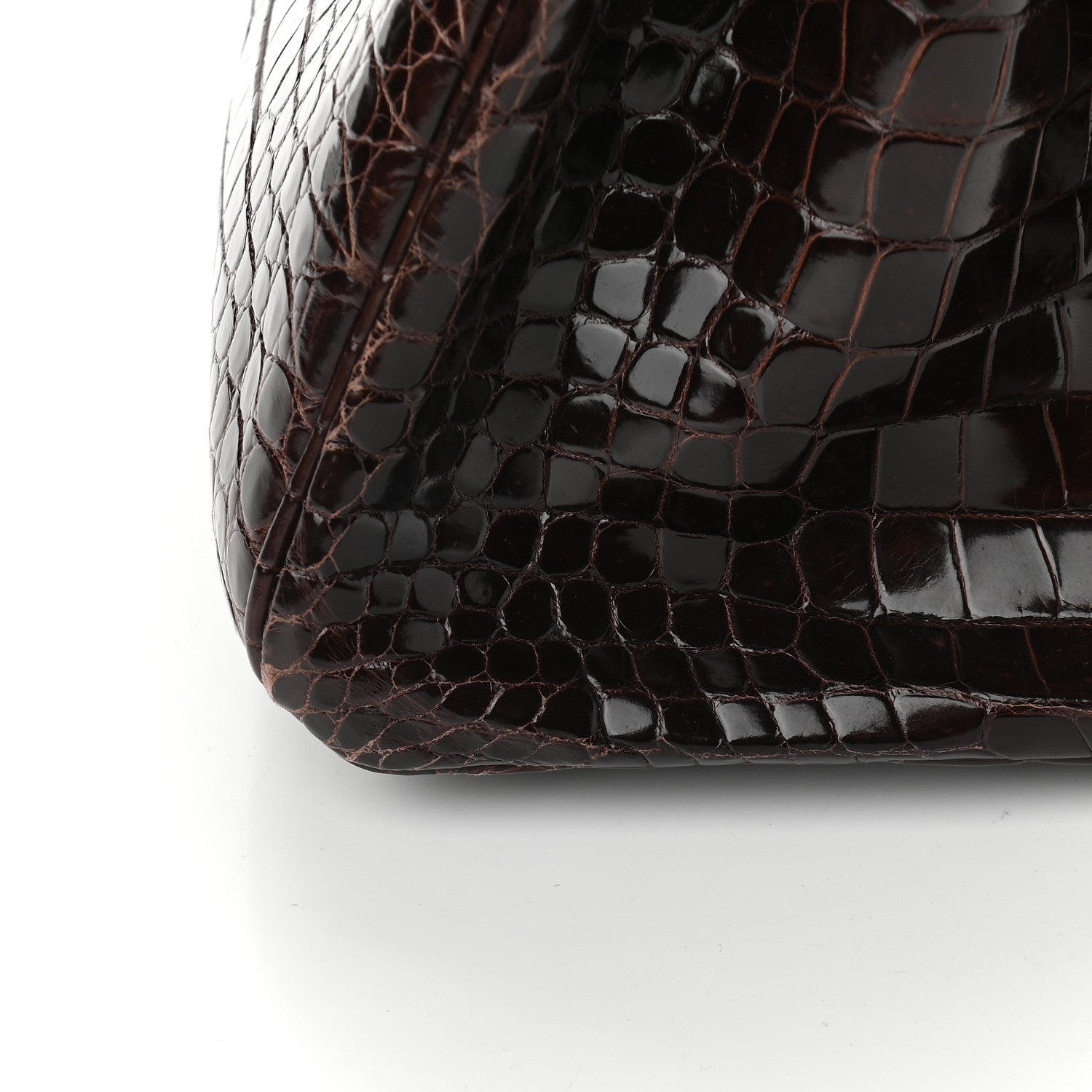 Hermes Shiny Porosus Crocodile Birkin 35 Cocoan 13 of 13