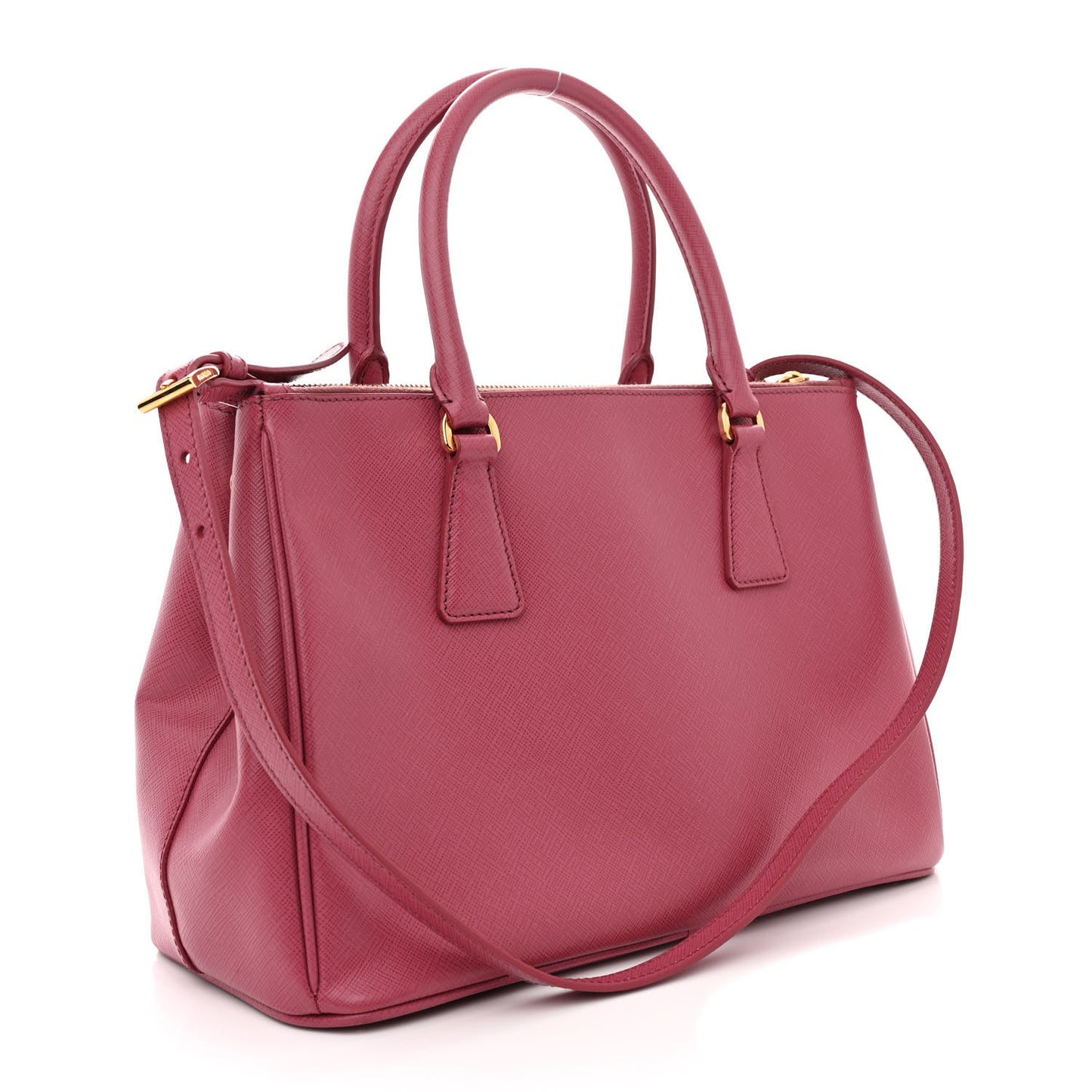 Saffiano Small Galleria Double Zip Tote Peonia