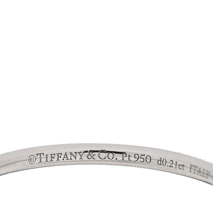 Tiffany Platinum Diamond Metro Full Eternity Band Ring 54 7 5 of 5