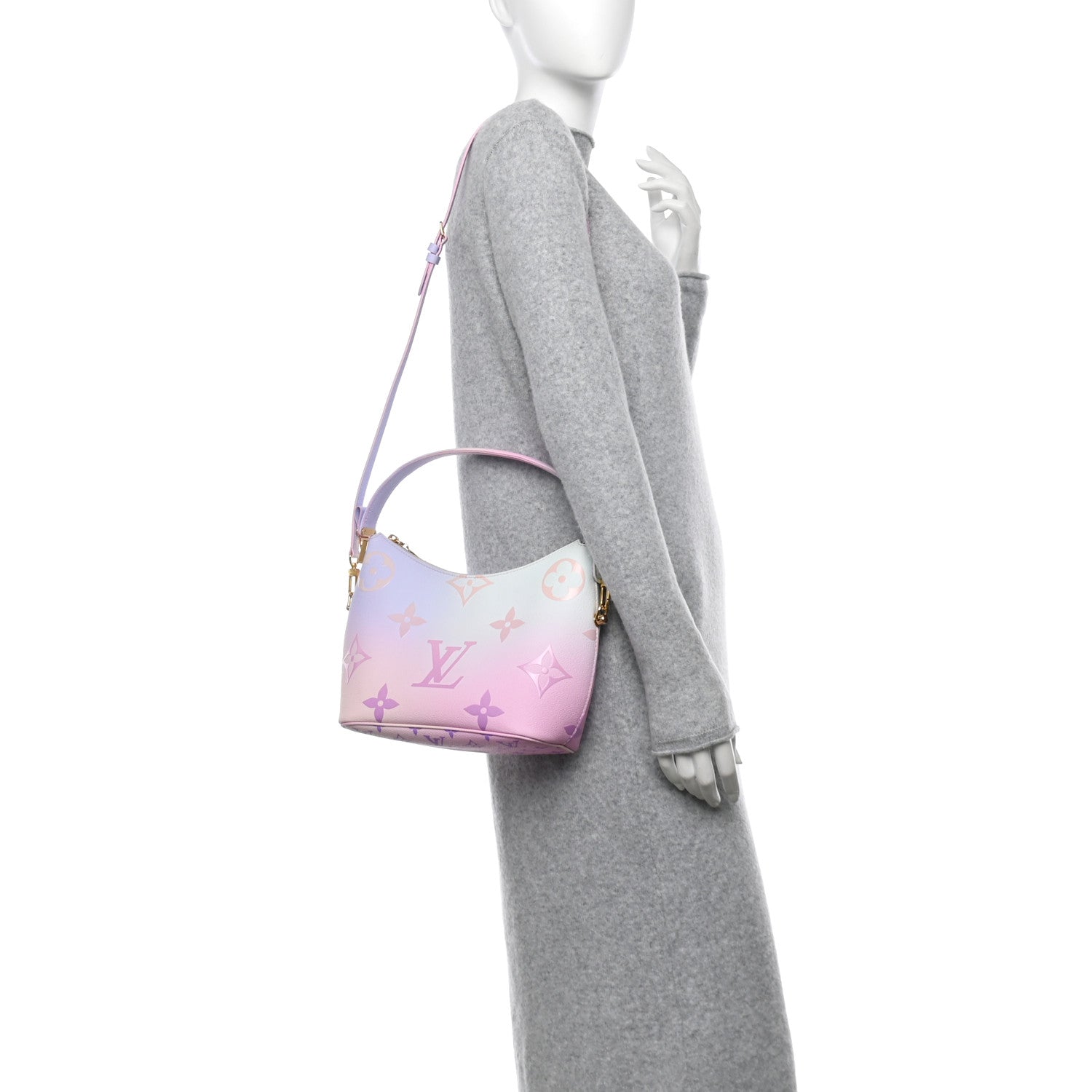 Louis Vuitton Monogram Giant Spring In The City Marshmallow Hobo PM Sunrise Pastel 2 of 10
