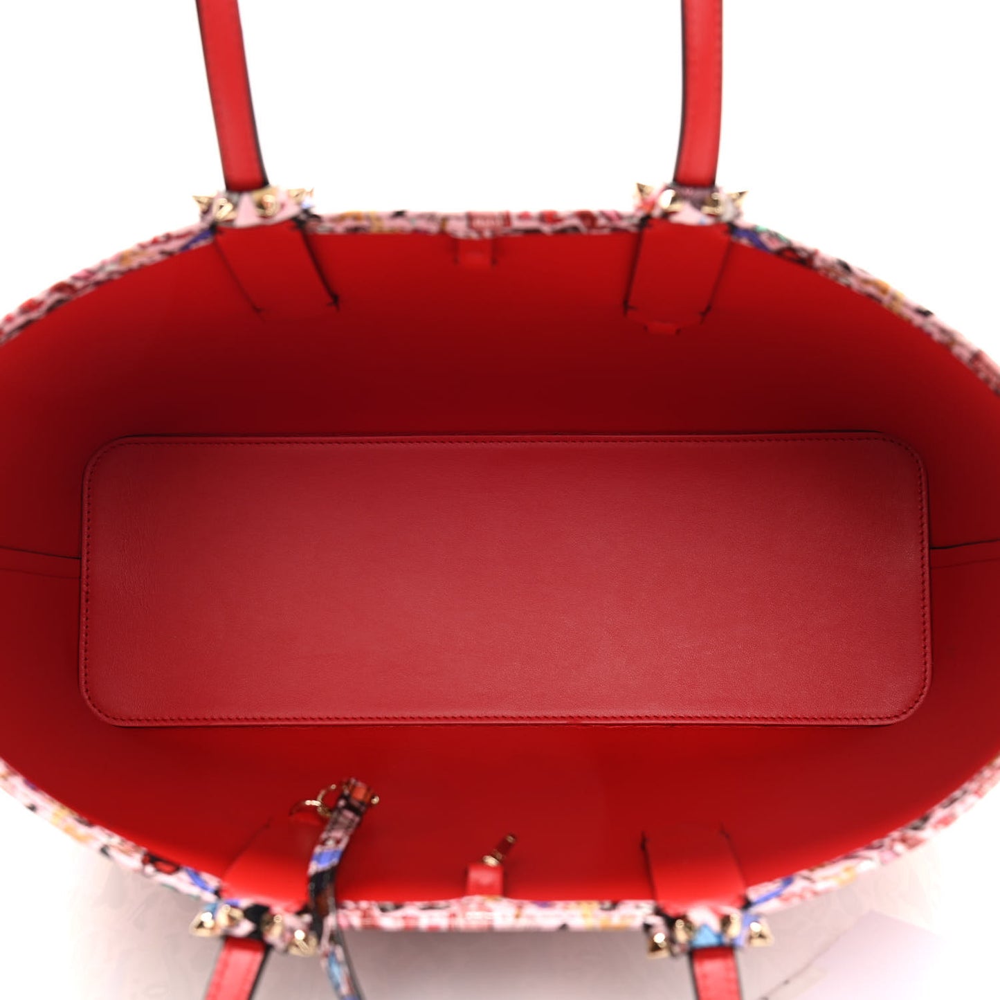 Patent Calfskin Small Dita Cabata Tote Red