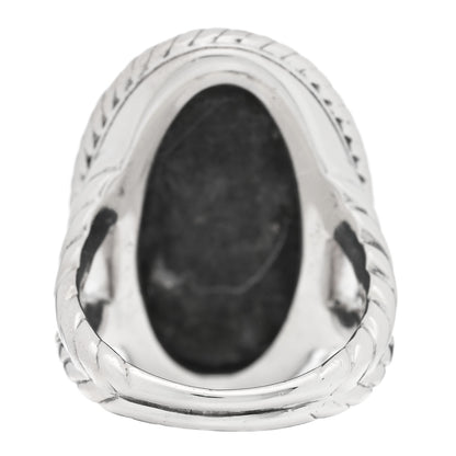 David Yurman Sterling Silver Diamond Cable Coil Ring 60 9 4 of 5