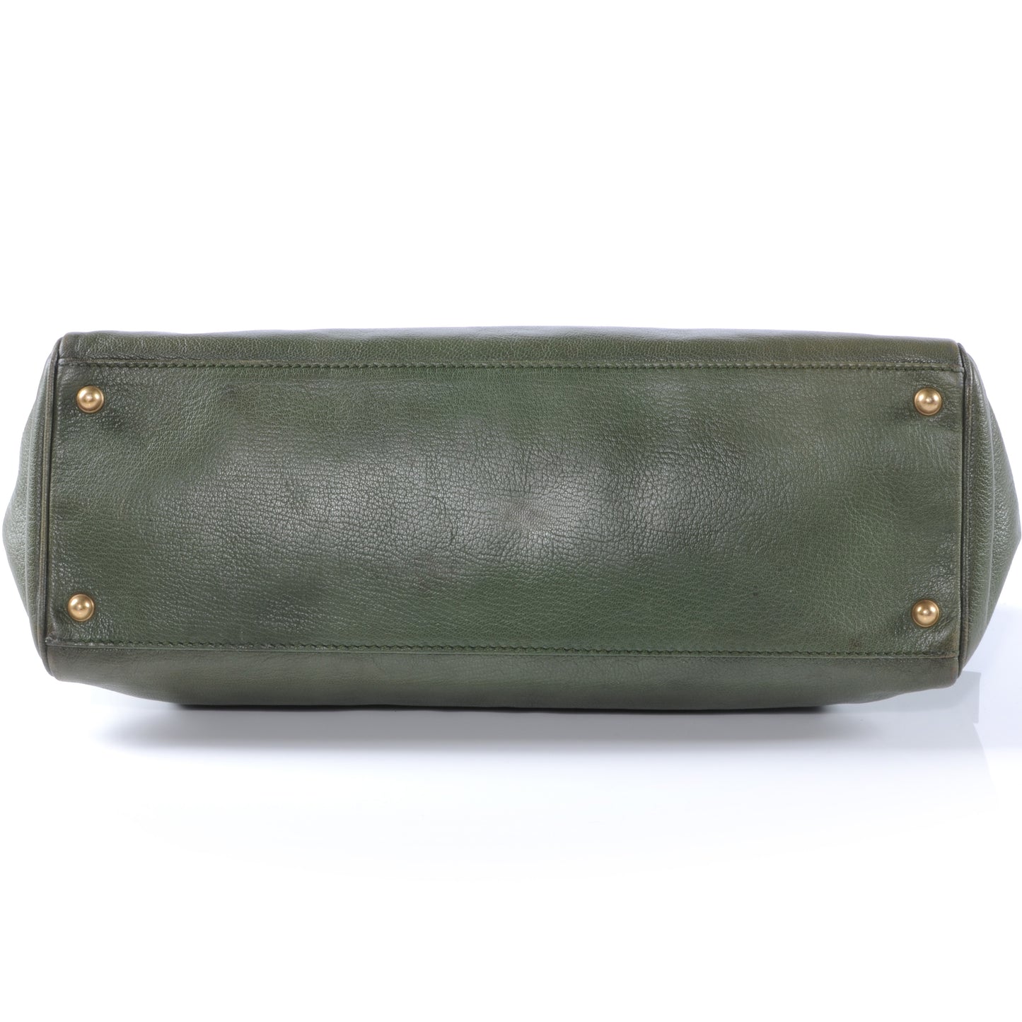 Leather Blondie Satchel Green