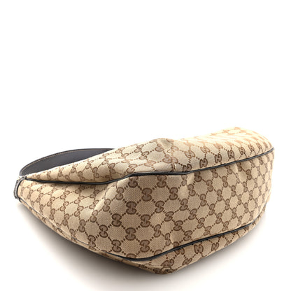 Gucci Monogram Large New Ladies Web Hobo Dark Brown 4 of 10