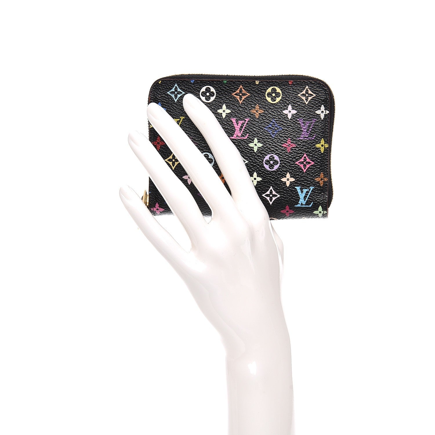 Louis Vuitton Monogram Multicolor Zippy Coin Purse Black Grenade 2 of 7