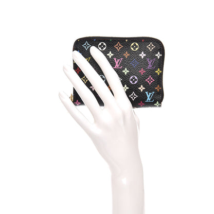 Louis Vuitton Monogram Multicolor Zippy Coin Purse Black Grenade 2 of 7