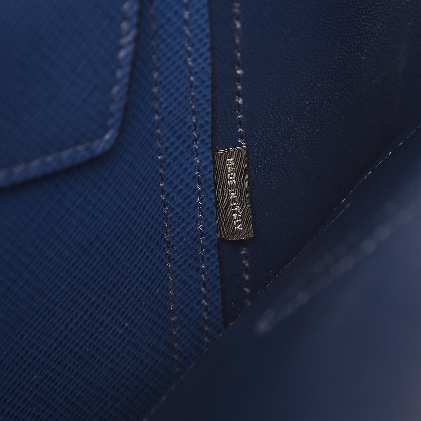 Saffiano Cuir Convertible Top Handle Tote Bleuette
