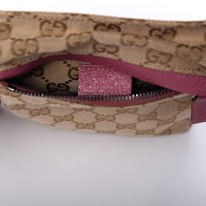 Gucci GG Monogram Web Double Pocket Belt Bag Pink 8 of 10