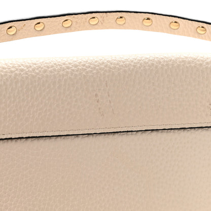 Valentino Garavani Grainy Calfskin Rockstud Crossbody Pouch Light Ivory 11 of 12