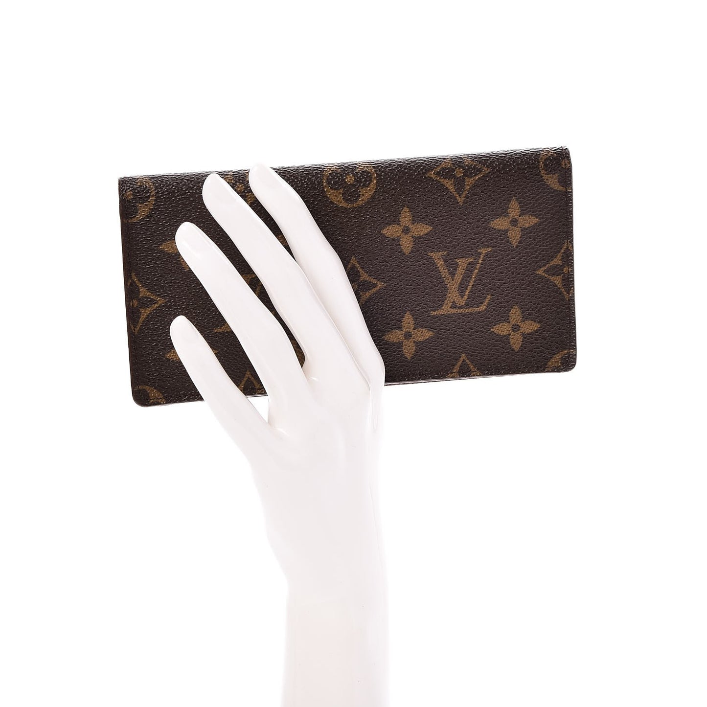 Monogram Simple Checkbook Holder Wallet Cover