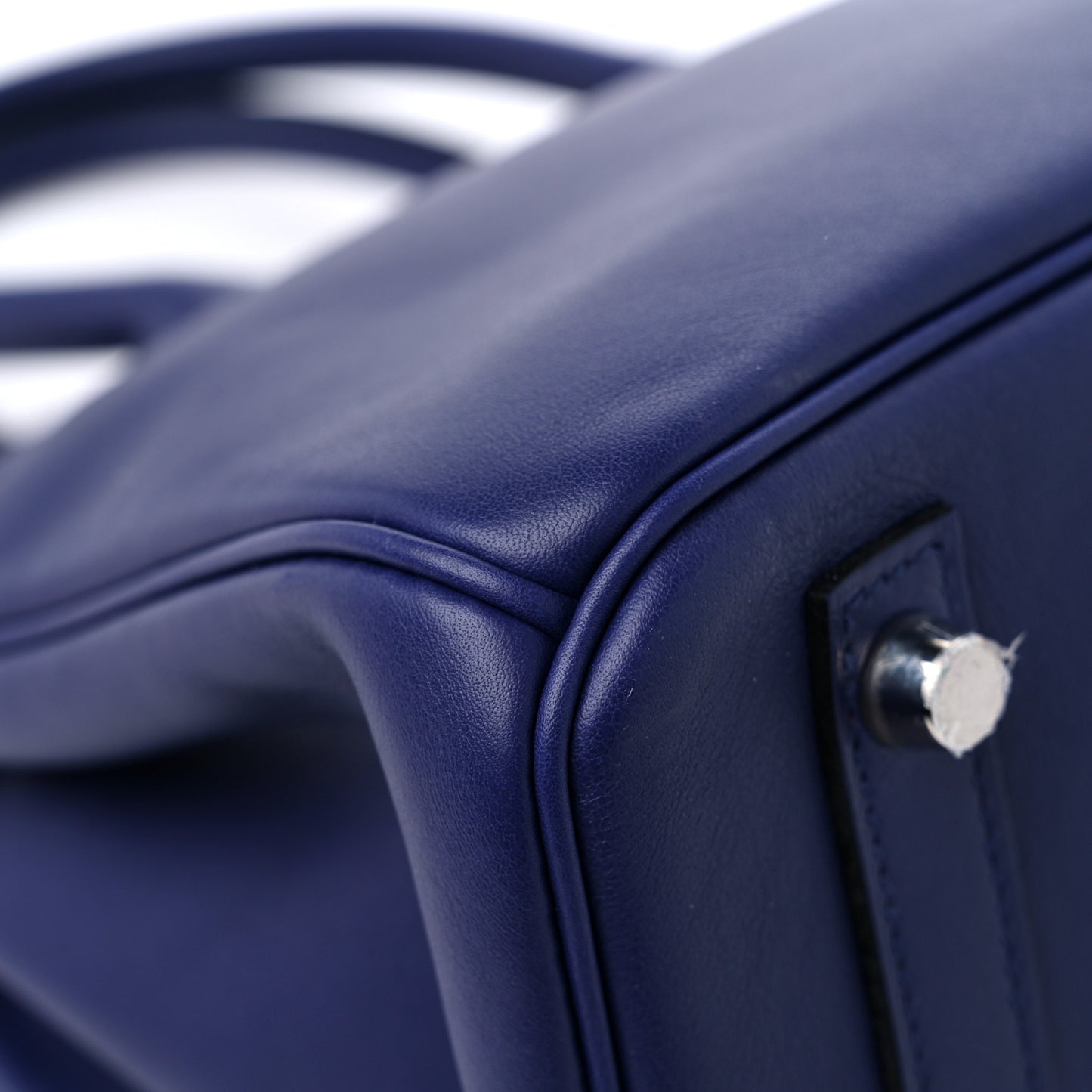 Swift Epsom Tressage Birkin 30 Bleu Encre Bleu Du Nord Gold