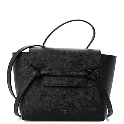 Celine Grained Calfskin Nano Belt Bag Black 1 of 13