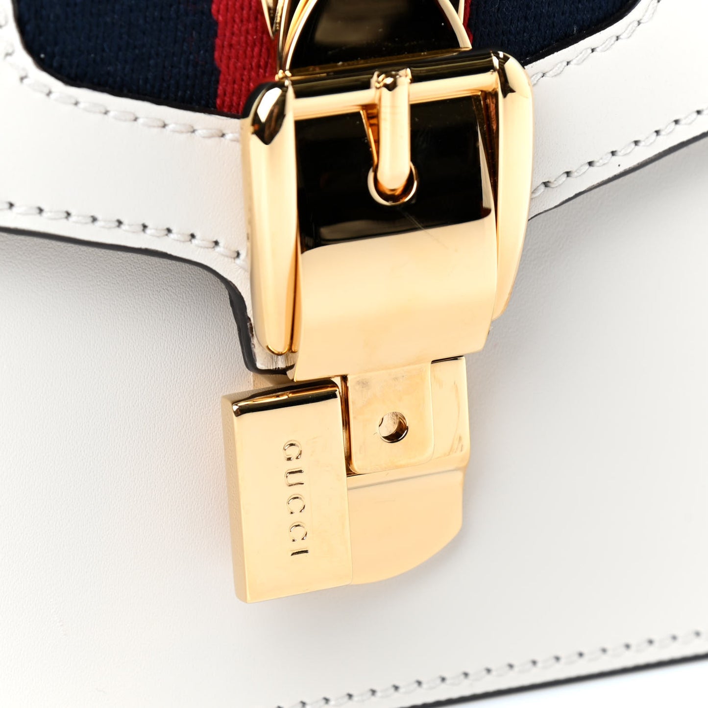 Calfskin Small Sylvie Shoulder Bag Off White