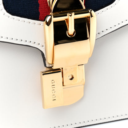 Gucci Calfskin Small Sylvie Shoulder Bag Off White 8 of 11