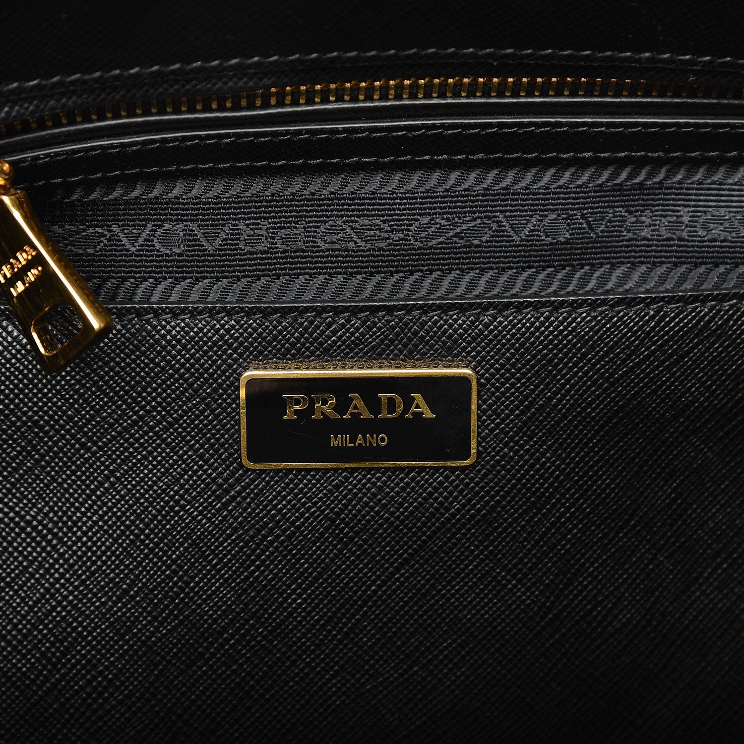 Prada Saffiano Medium Galleria Double Zip Tote Black 4 of 7