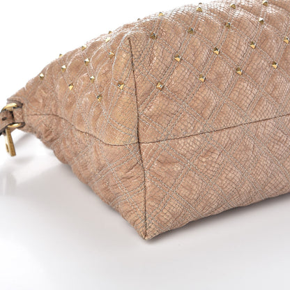 Marc Jacobs Python Effect Quilted Stardust Rio Satchel Beige 18 of 19