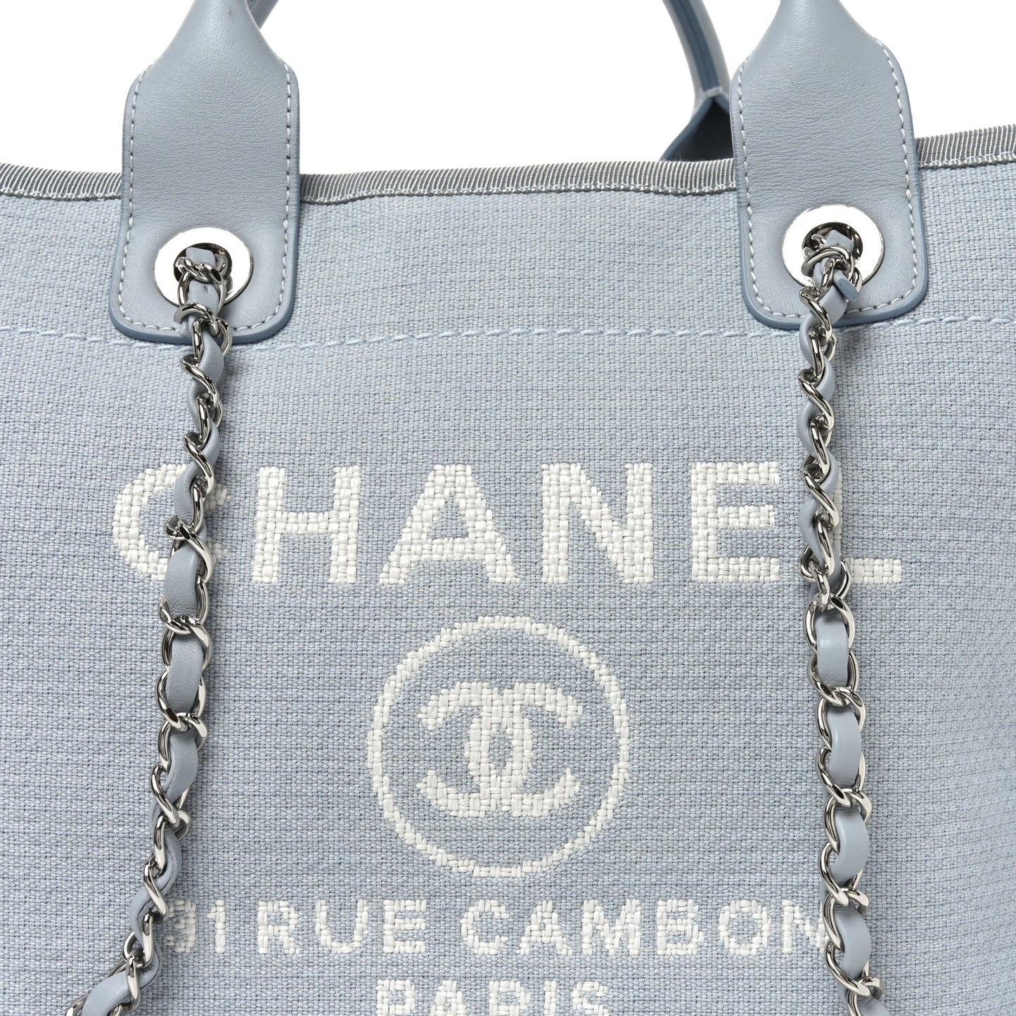 Mixed Fibers Small Deauville Tote Light Blue
