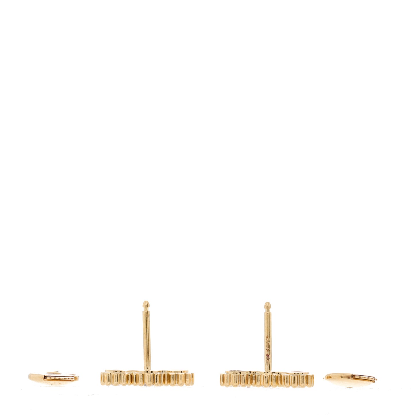 18K Yellow Gold Diamond Mimirose Earrings
