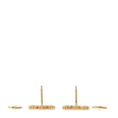 Christian Dior 18K Yellow Gold Diamond Mimirose Earrings 2 of 4