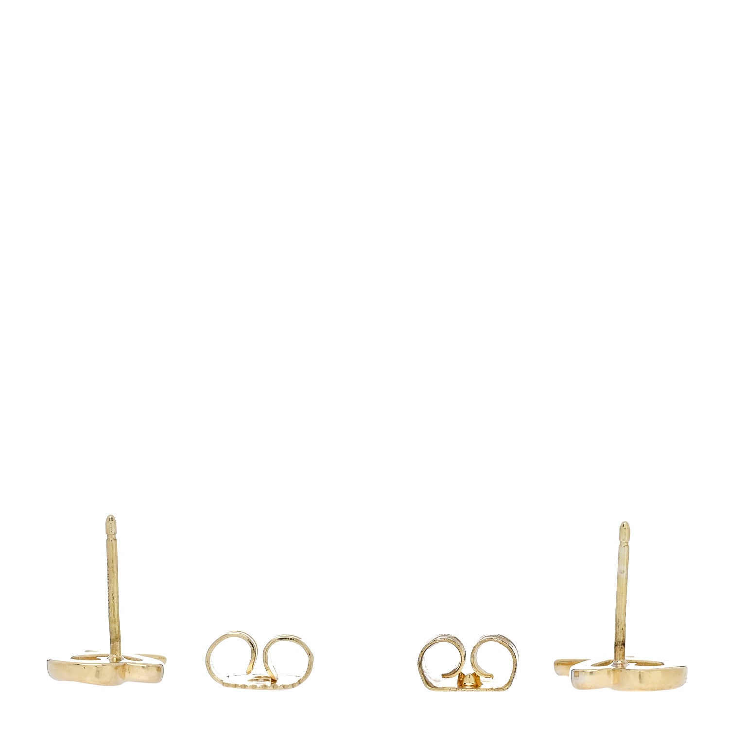 Tiffany 18K Yellow Gold Mini Paloma Picasso Loving Heart Earrings 3 of 5