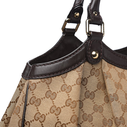 Gucci Monogram Large Sukey Tote Dark Brown 10 of 13