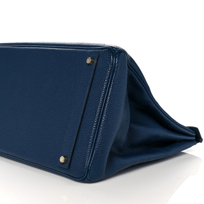 Hermes Togo Birkin 40 Bleu Saphir 9 of 18