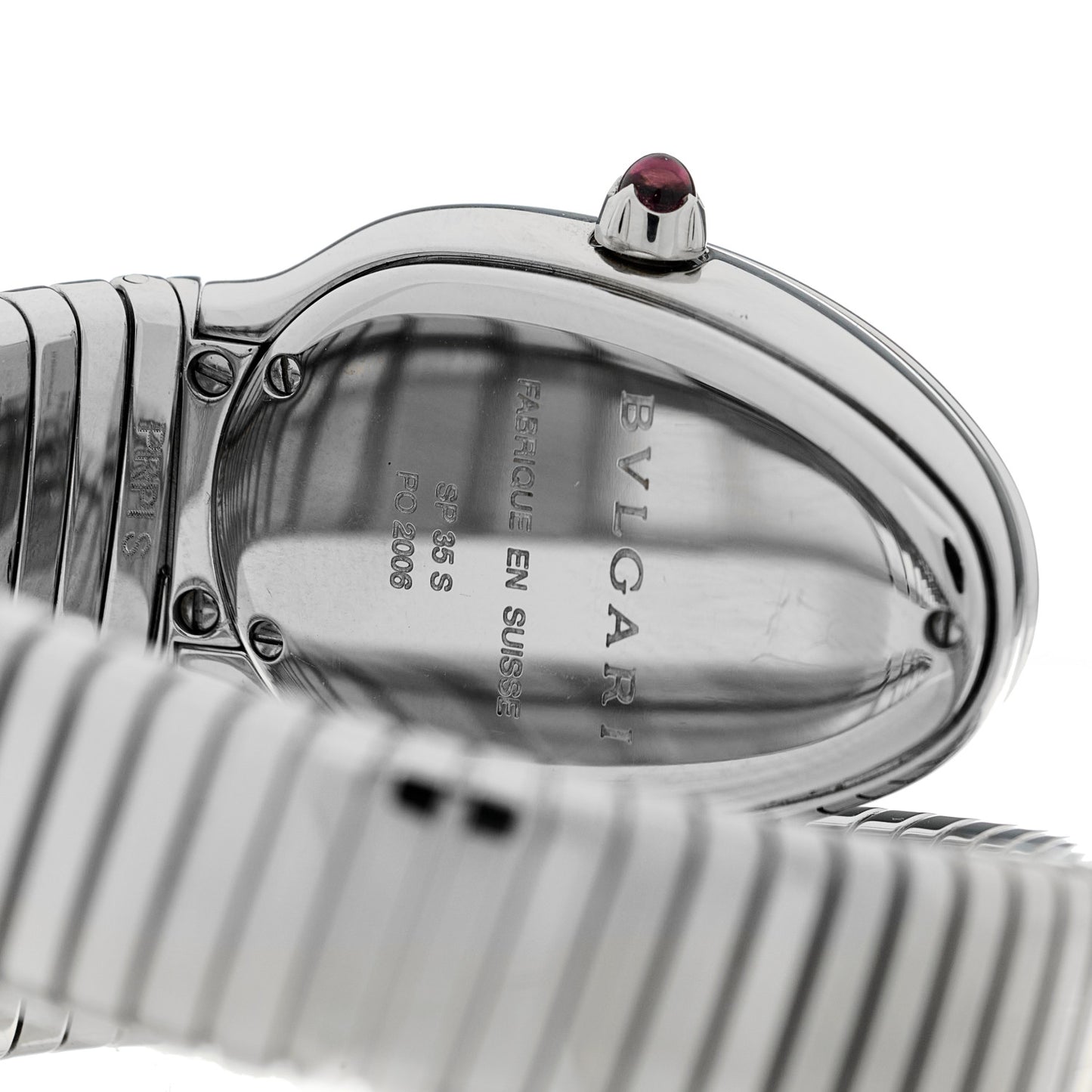 Stainless Steel 35mm Serpenti Tubogas Quartz Watch