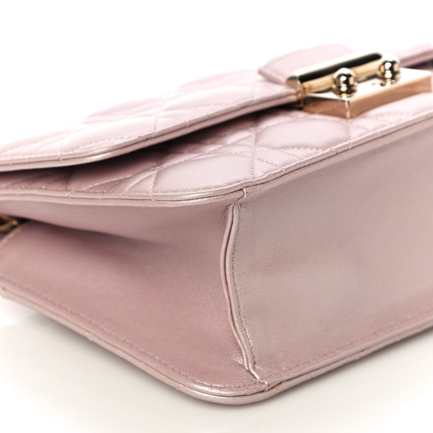 Pearly Lambskin Cannage Miss Dior Promenade Pouch Lotus