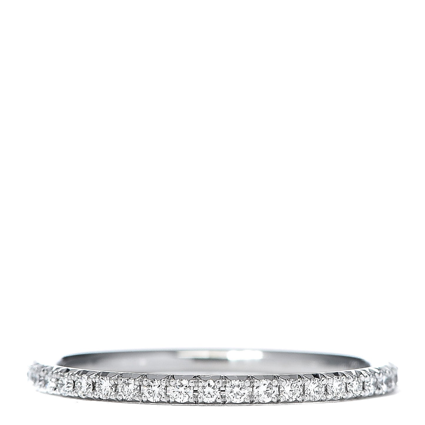 18K White Gold Diamond Metro Ring 52 6