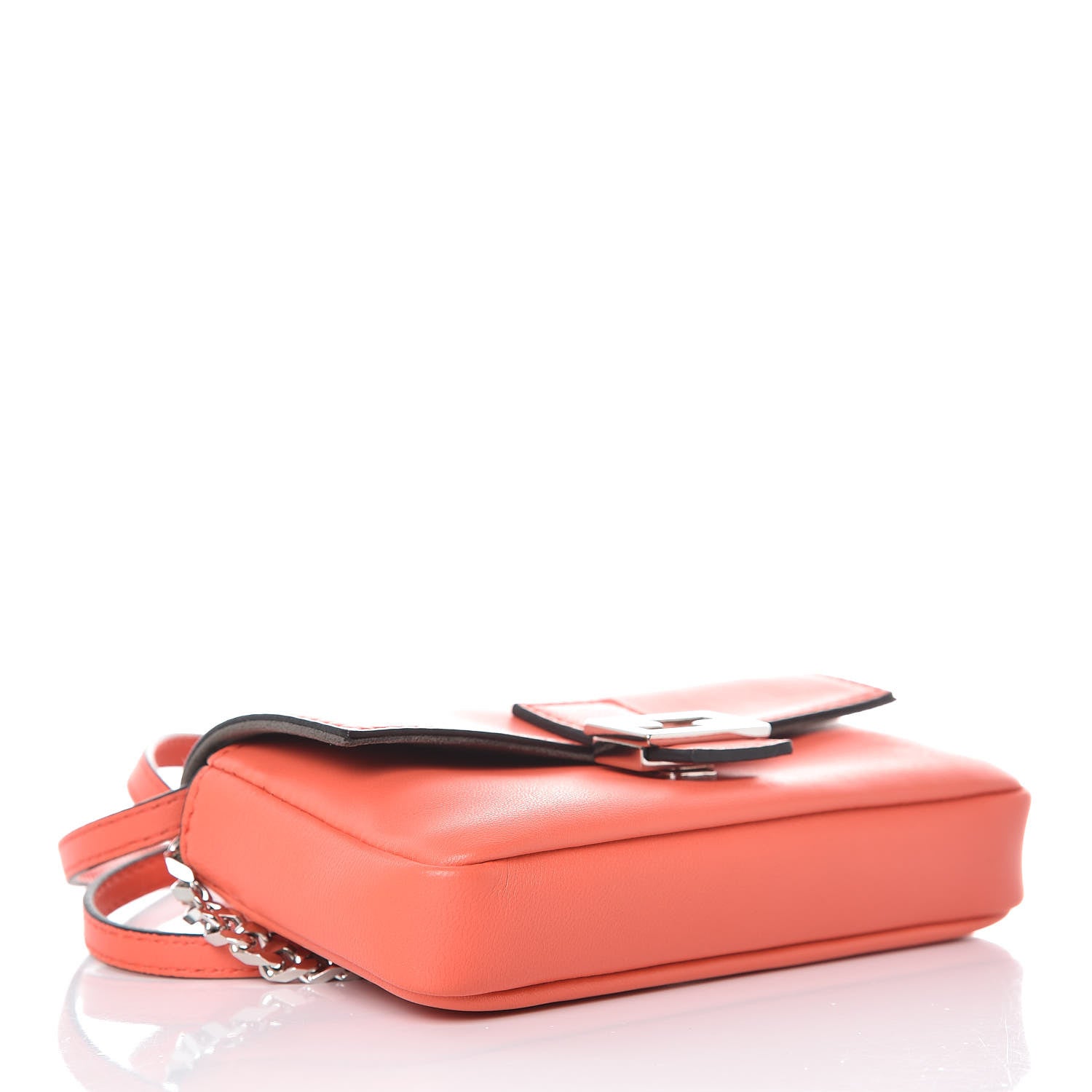Fendi Shiny Nappa Micro Baguette Papavero 4 of 7