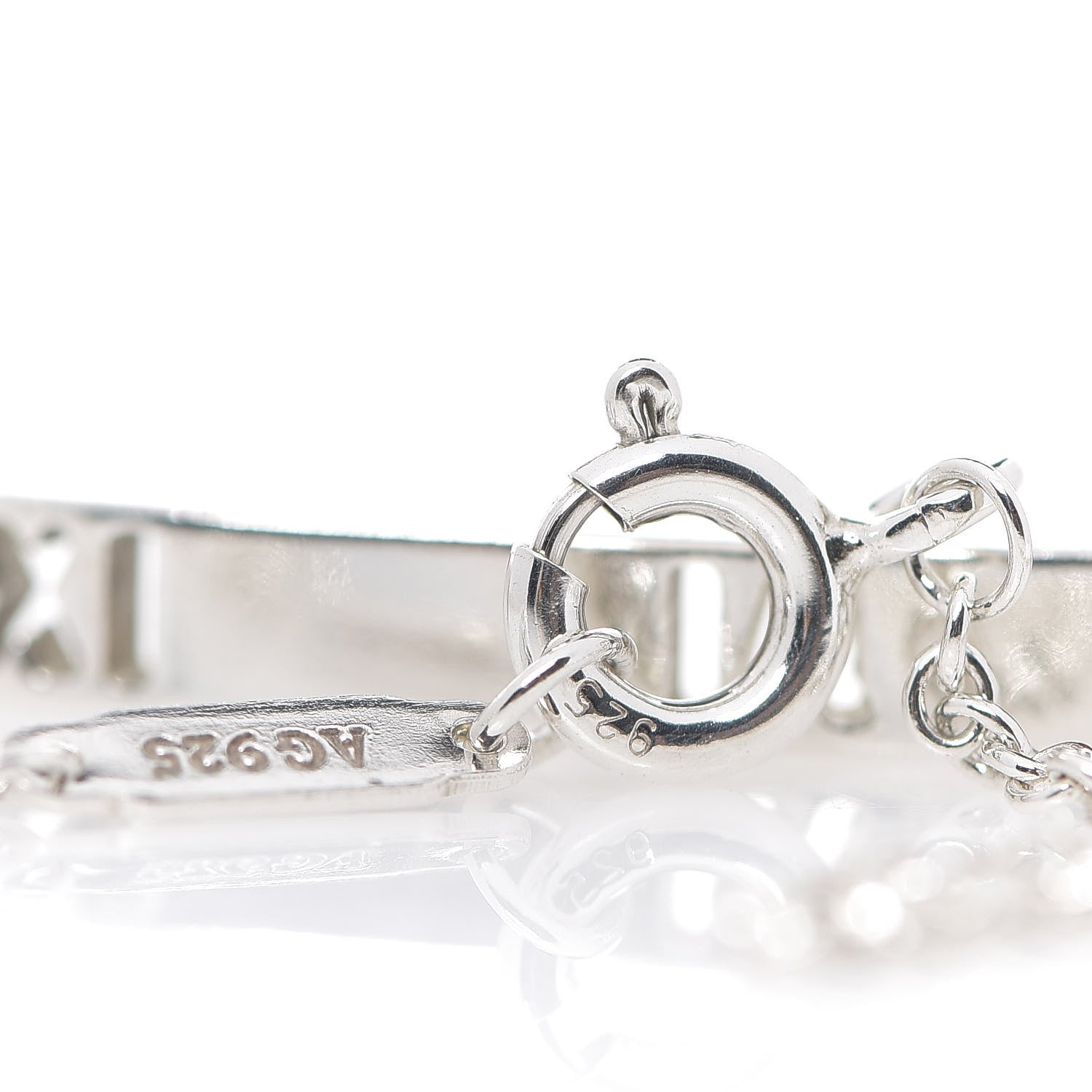 Tiffany Sterling Silver Atlas Bar Pierced Bracelet 5 of 5