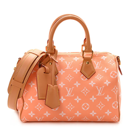 Louis Vuitton Calfskin Monogram Speedy P9 Bandouliere 25 Summer Peach 1 of 10