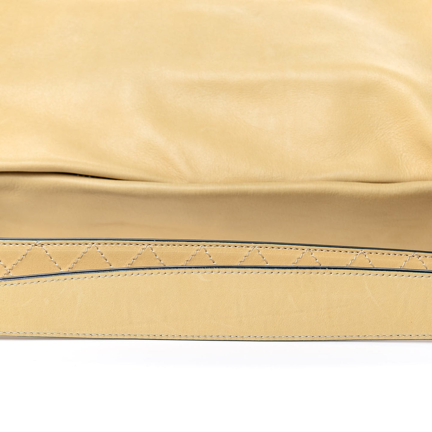Lambskin Large Edgy Hobo Beige
