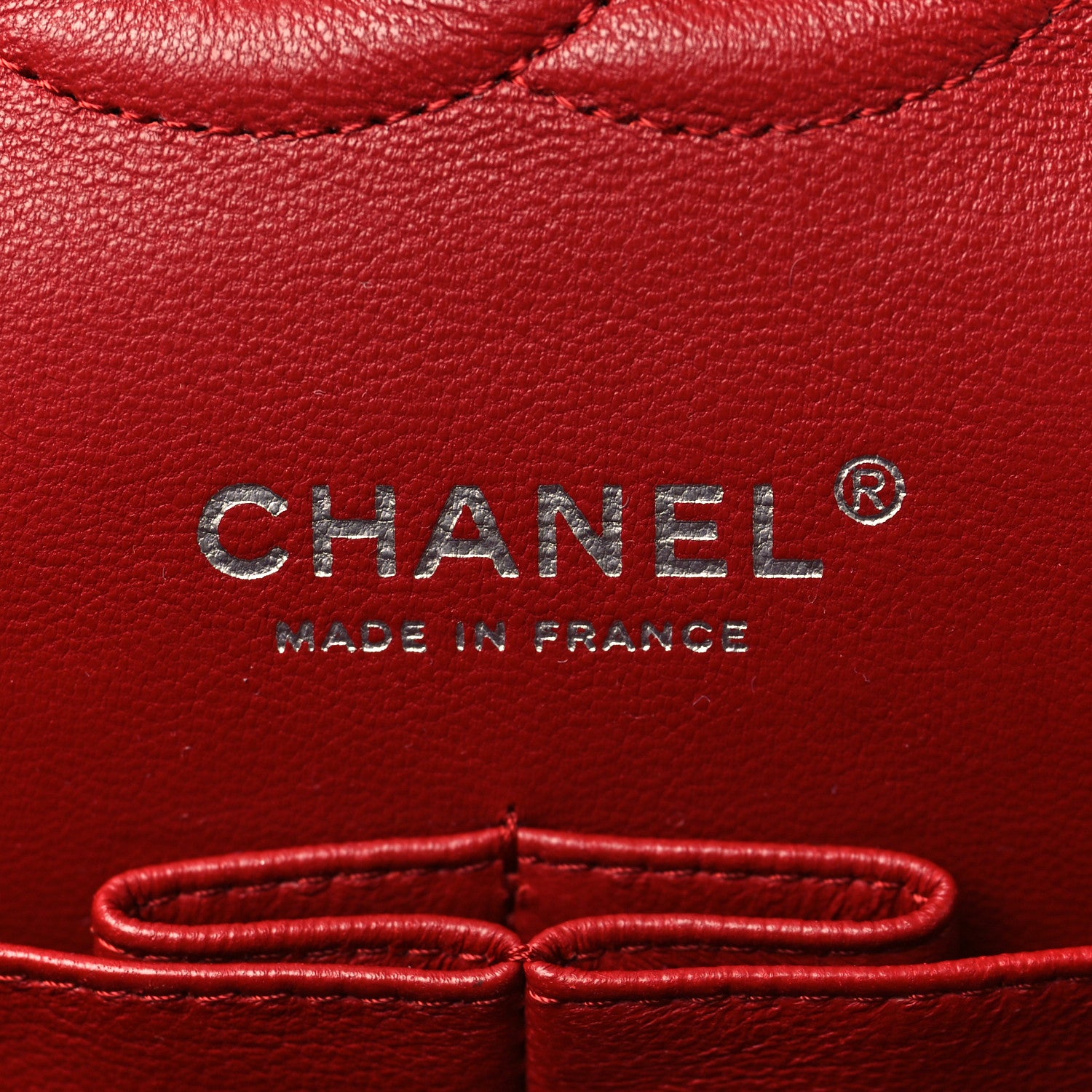 Chanel Caviar Quilted Medium Double Flap Red 6 of 10